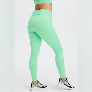 Fabletics Trinity Motion365 High-waisted Seafoam Leggings with back pocket